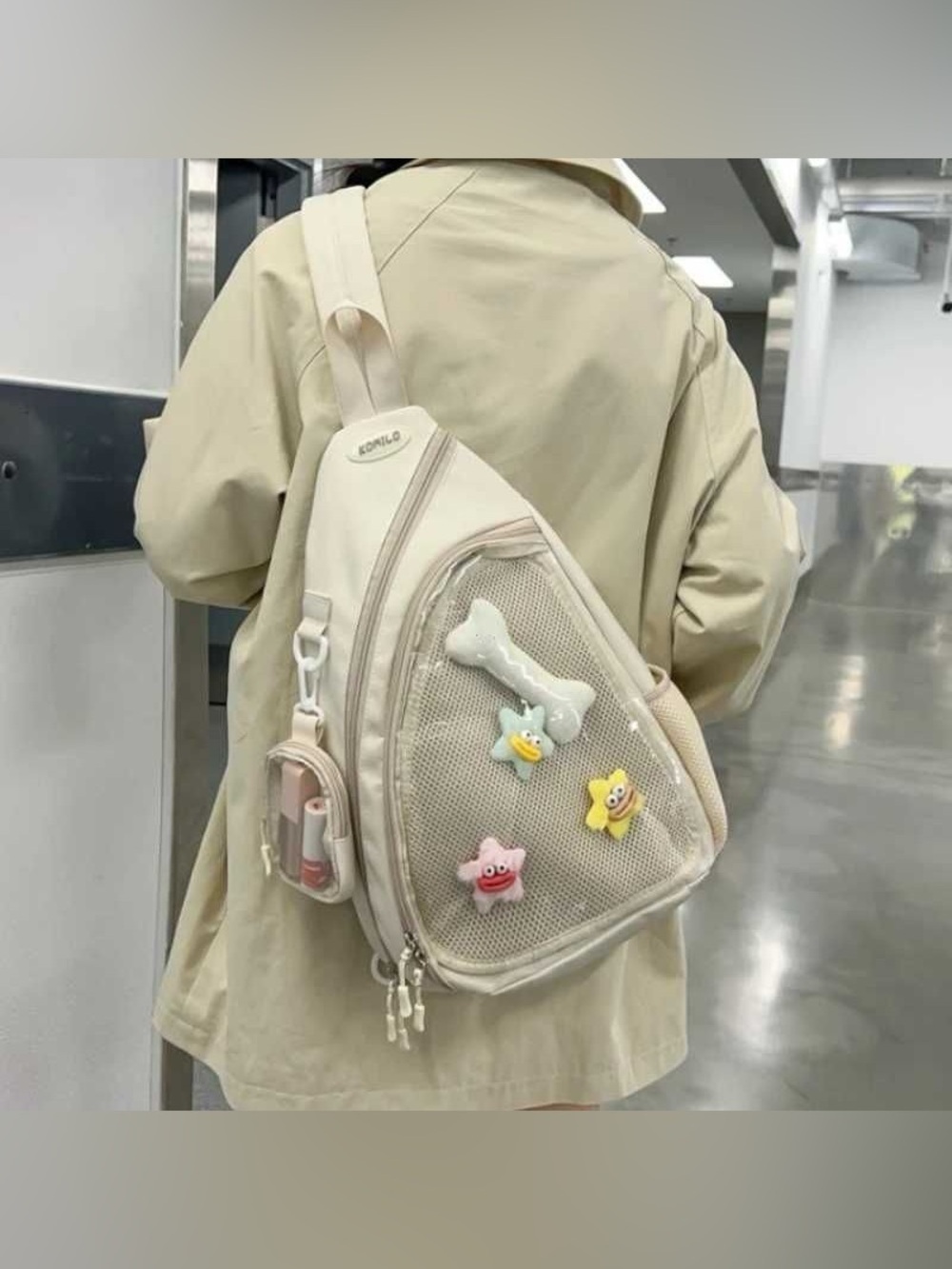 Casual Travel Transparent Zipper Shoulder Handbags